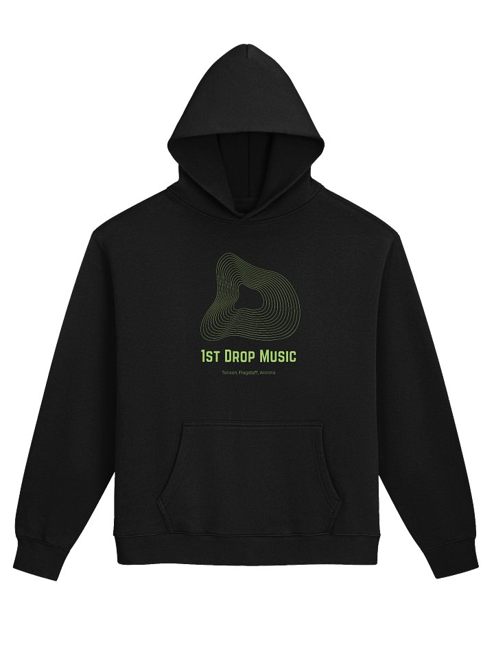 1st Drop Music Melting Record Neon Green Hoodie
