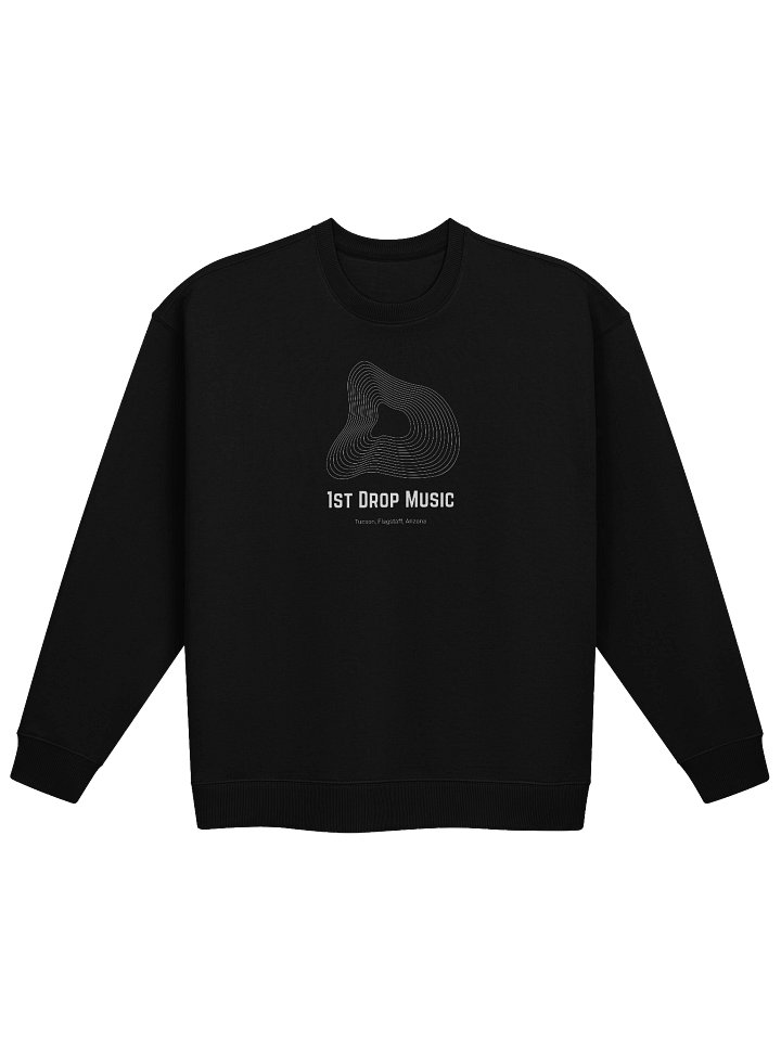 1st Drop Music Melting Record Oversized Sweatshirt