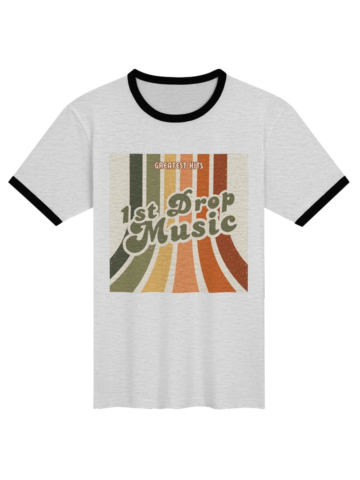 1st Drop Music - Retro Record Sleeve Baseball T-shirt